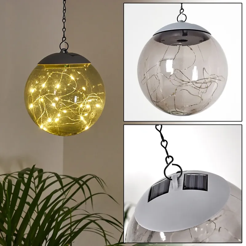 Voordeelprijs Pollenca Hanger LED Rookkleurig, Zwart, 20-lichts