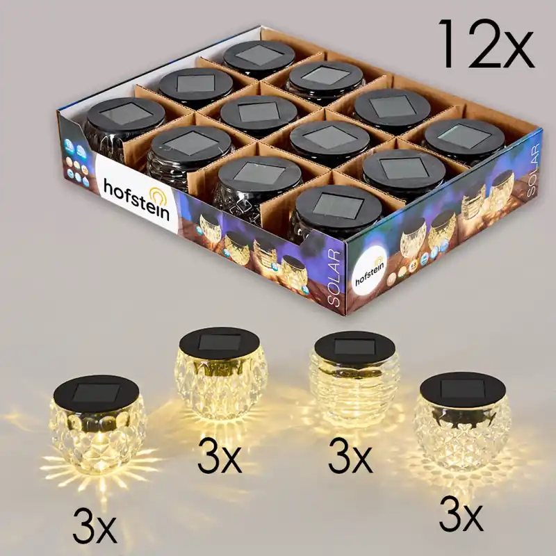 Benson Zonnelamp set van 12 LED Zwart, 1-licht Meest Verkocht