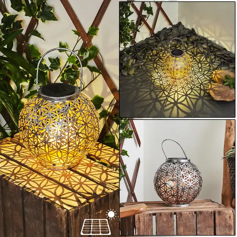 Moreland Solarlamp LED Koperkleurig, Zwart, Zilver, 1-licht Koop Online