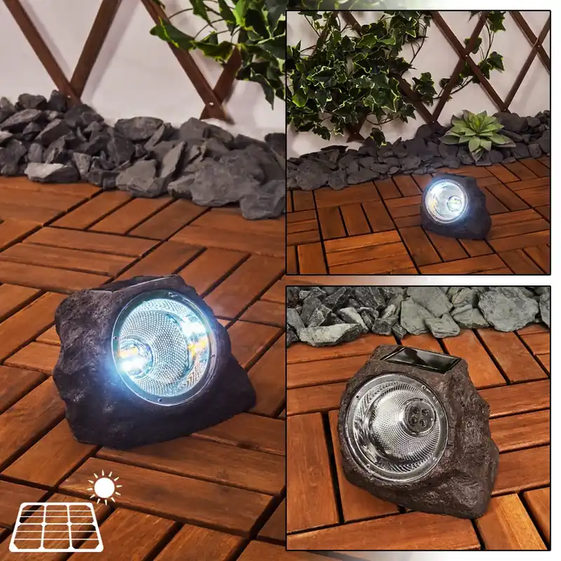 Sameo Solarlamp LED Bruin, Grijs, 4-lichts Direct Beschikbaar