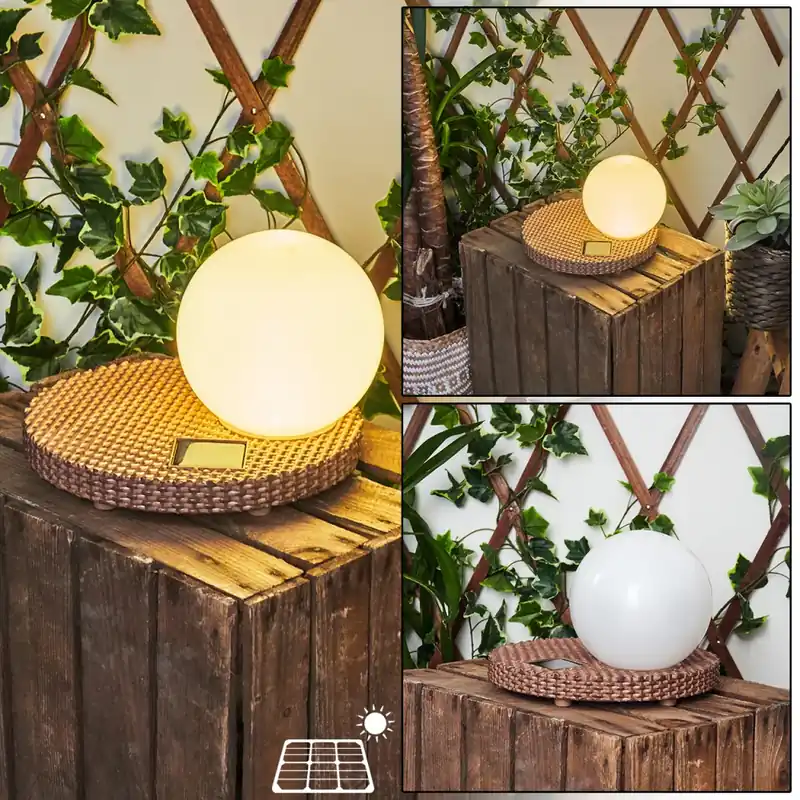 Trendy Centrache Solarlamp LED Bruin, 1-licht
