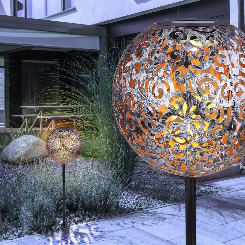 Globo SUNI Solarlamp LED Zilver, 1-licht Snelle Levering