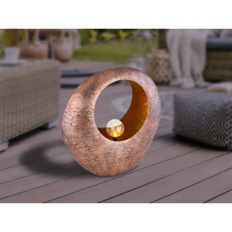 Exclusief Globo Solarlamp LED Messing, 1-licht
