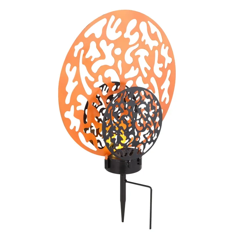 Premium Globo Solarlamp LED Zwart, 2-lichts