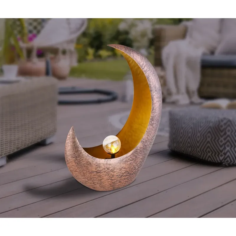 Globo Solarlamp LED Messing, 1-licht Betaalbaar