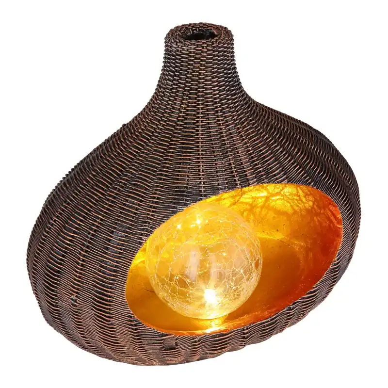 Trendy Globo Solarlamp LED Bruin, 1-licht