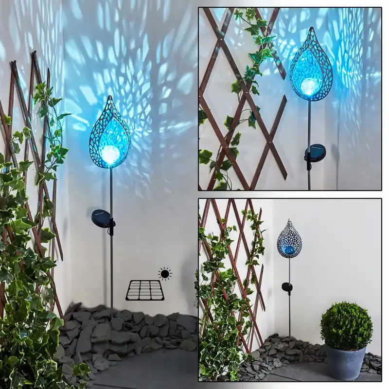 Alleen Vandaag Rovinj Solarlamp LED Blauw, Zilver, 1-licht