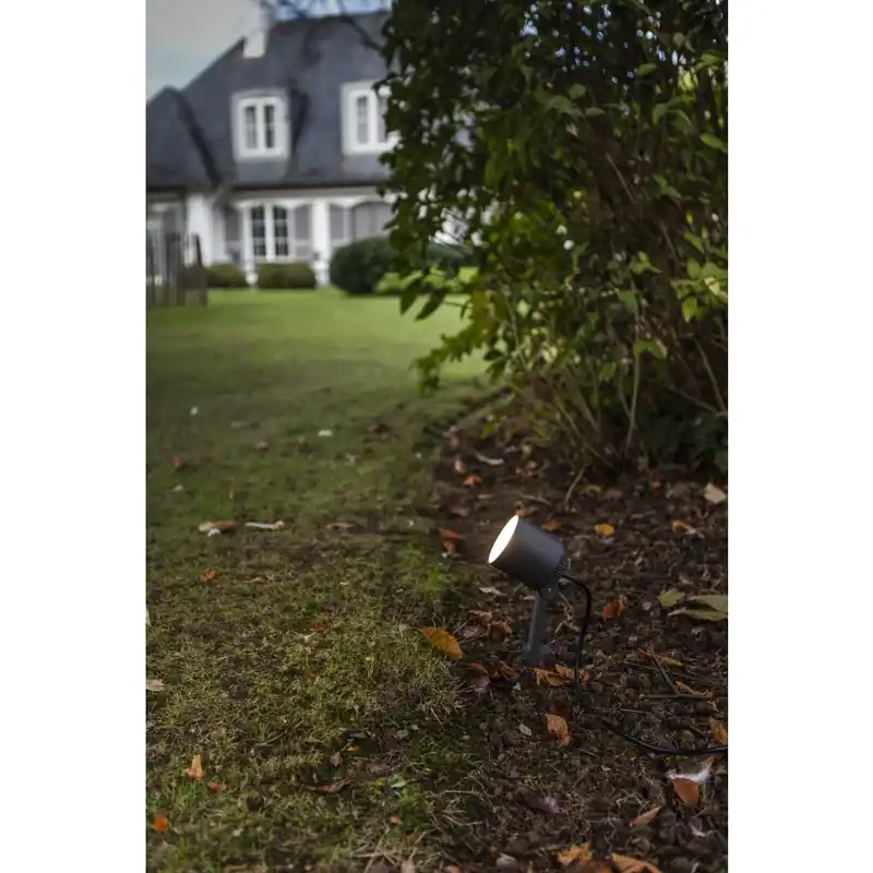 Lutec EXPLORER Tuinspot LED Antraciet, 1-licht Goedkoop