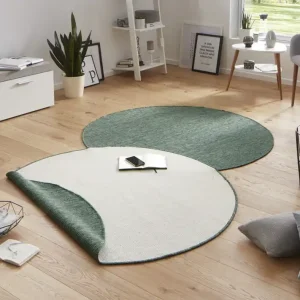 Bestel Nu Rond Binnen & Buiten Omkeerbaar vloerkleed - Miami Groen