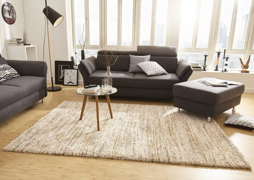 Tijdelijk Beschikbaar Hoogpolig vloerkleed - Nomadic Chic Crème