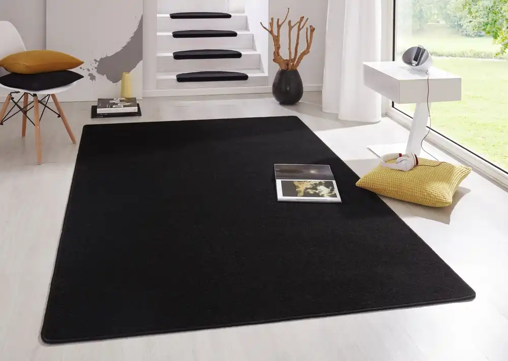 Alleen Vandaag Effen vloerkleed - Fancy Zwart