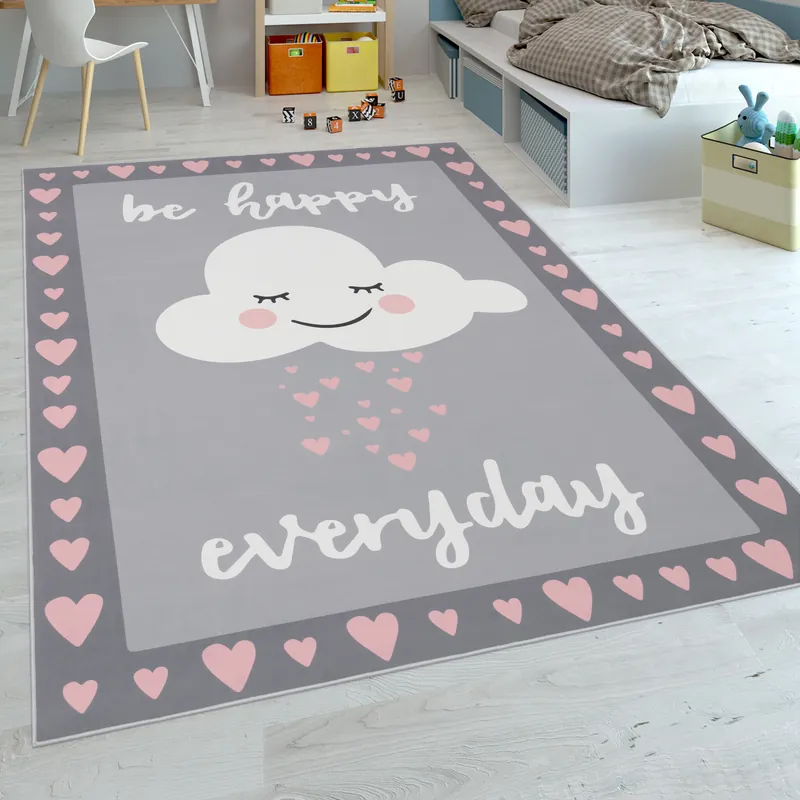 Kindervloerkleed - Aleris - Wolk - Roze Seizoensaanbieding