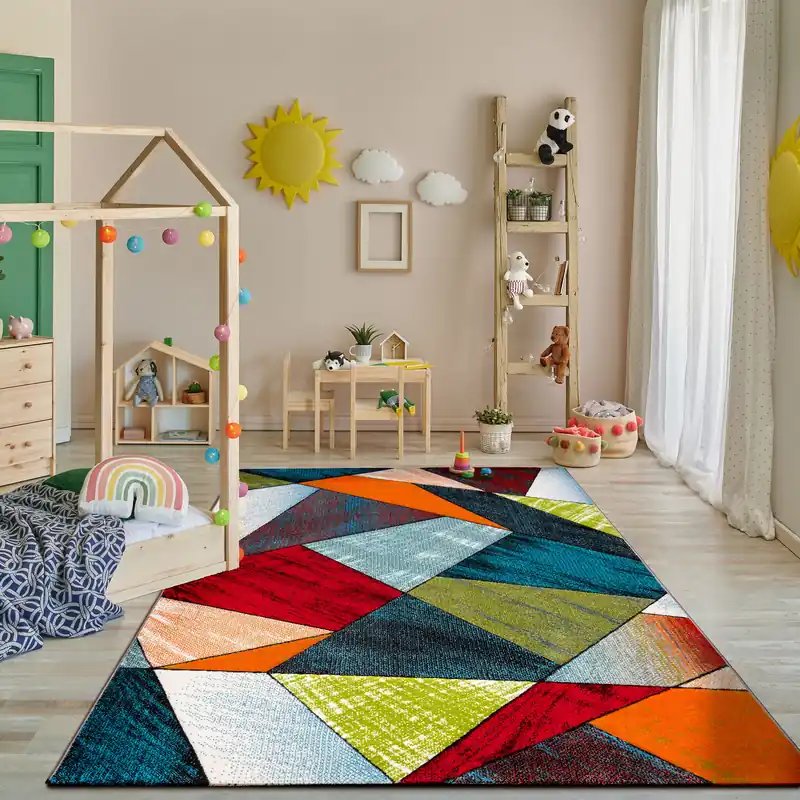 Laagpolig Modern Vloerkleed Smarela - Multi Populair