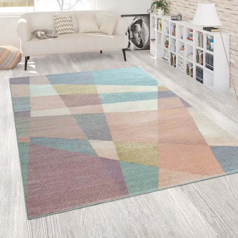 Laagpolig Vloerkleed - Kosaro Geometrisch - Multi Korting