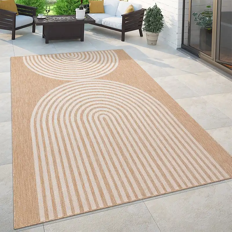 Japandi buitenkleed - Illica Beige Populair