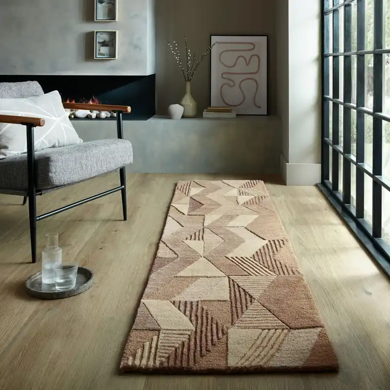Limited Edition Loper - Laagpolig vloerkleed Asher - Naturel / Bruin