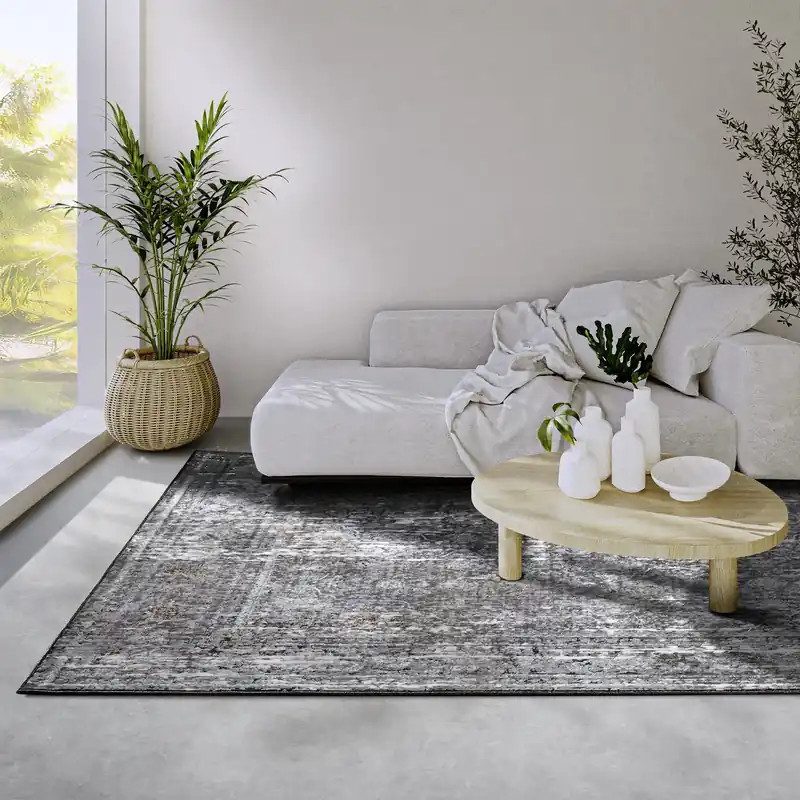 Villeroy & Boch - Laagpolig Vintage vloerkleed - Dorothee - Bruin / Multi Exclusieve Aanbieding