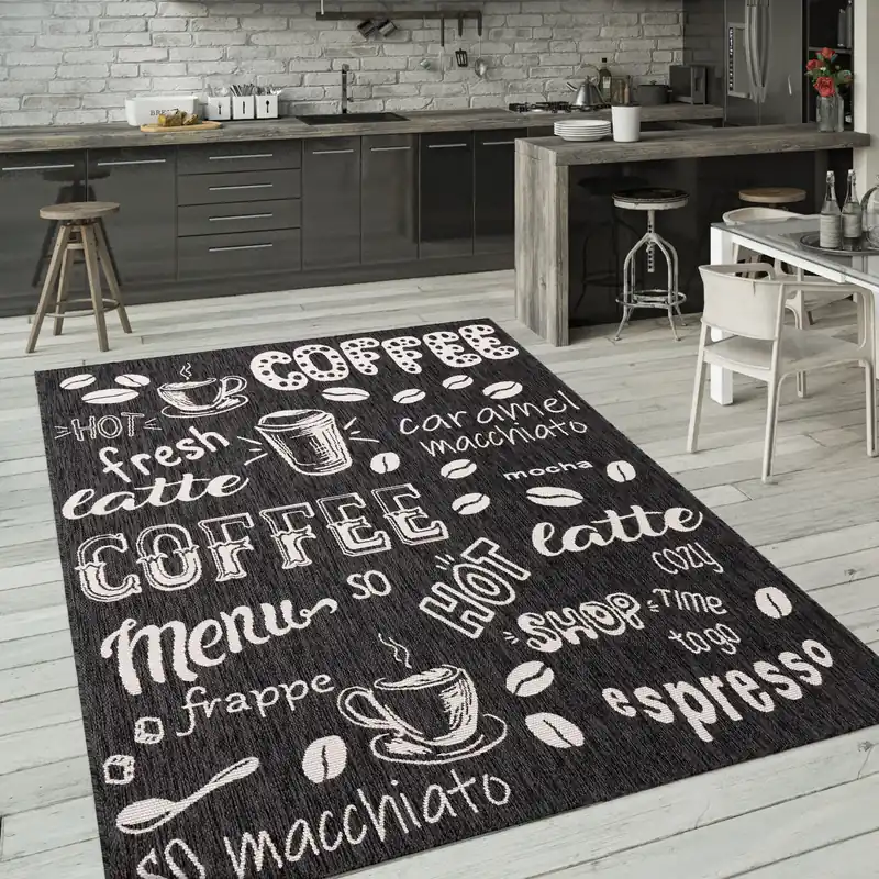 Betrouwbaar Keukenkleed - Kitchen - Koffie - Antraciet