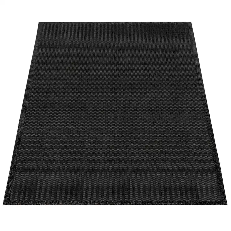Speciale Aanbieding Binnen & Buitenkleed Timiso - Effen Uni - Zwart