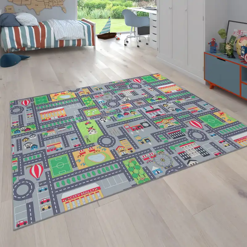 Auto speelkleed - Binola City Grijs Snelle Levering