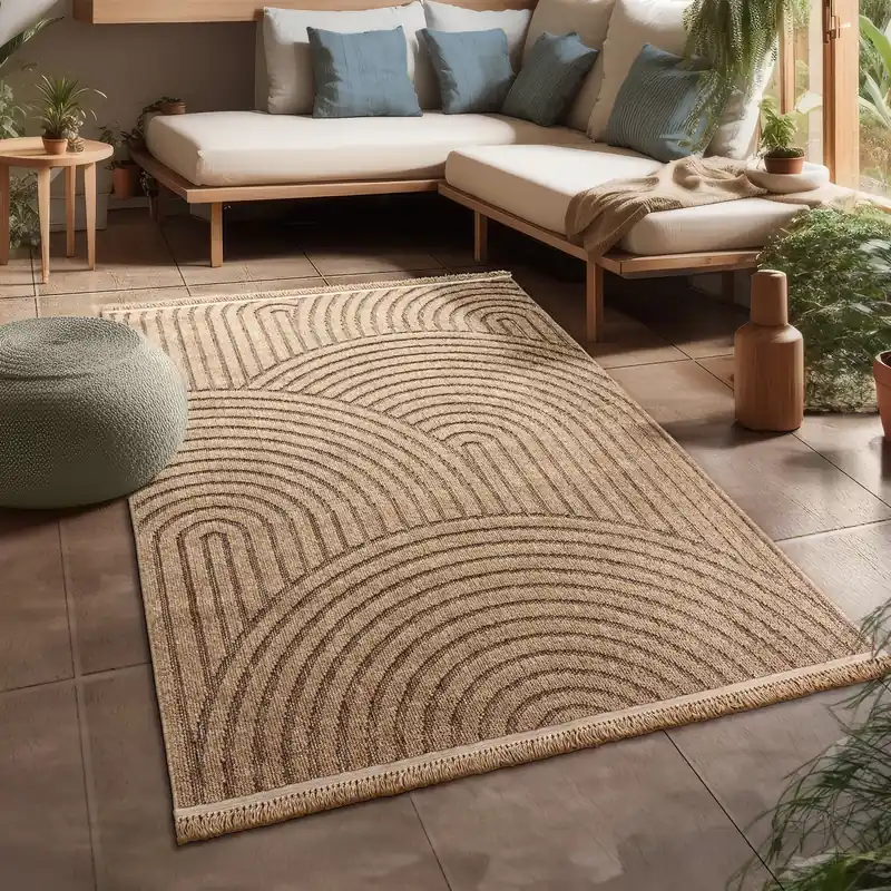 Jute buitenkleed - Colinna Japandi Beige Goedkoop