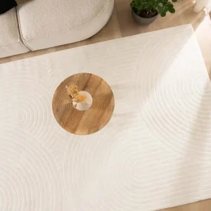 Luxe Scandinavisch vloerkleed – Contour Curve crème    Black Friday-73%