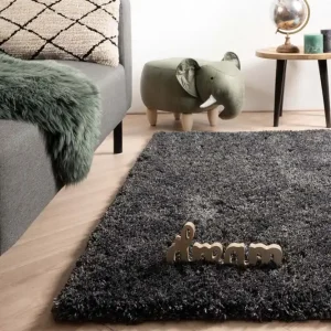 Actieprijs Hoogpolig vloerkleed – Cozy Shaggy – antraciet    -66%
