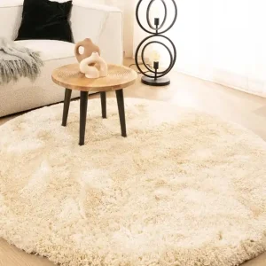Rond shaggy vloerkleed – Meadow ivoor Black Friday-33% Populair