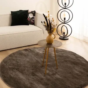 Velours vloerkleed rond – Flair taupe Black Friday-61% Professioneel