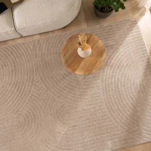 Scandinavisch vloerkleed – Contour Curve beige Black Friday-71% Lage Prijs