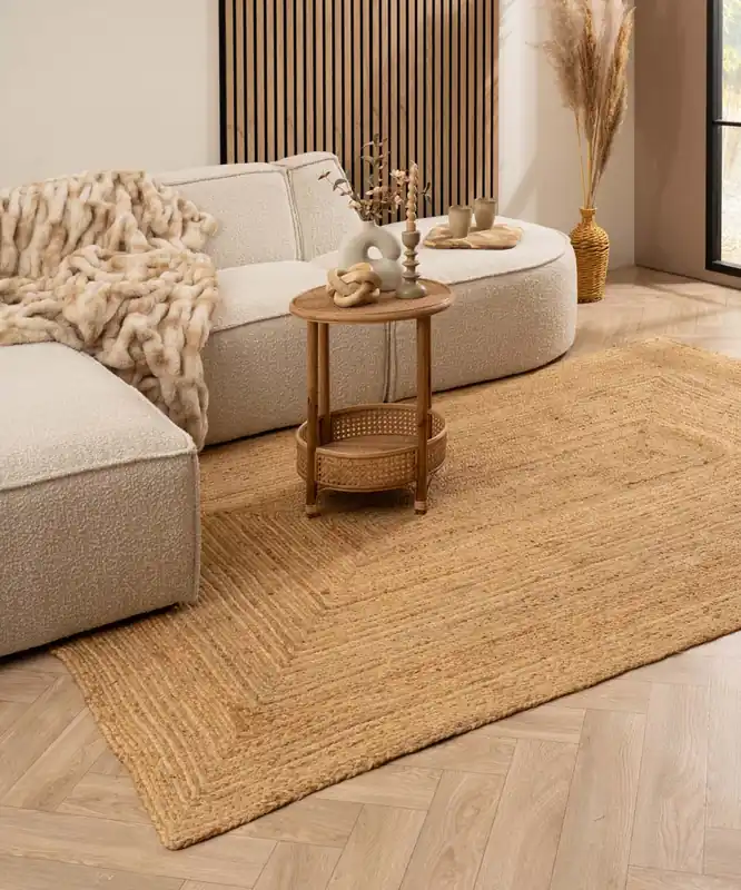 Jute vloerkleed – Boho & me – naturel Black Friday-33% Handgemaakt