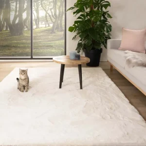 Zacht hoogpolig vloerkleed – Comfy plus – wit Black Friday-41% In De Mode