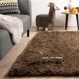 Hoogpolig vloerkleed – Cozy Shaggy – bruin -51% Express Levering