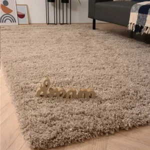 Hoogpolig vloerkleed – Cozy Shaggy – beige -44% Bulkbestelling