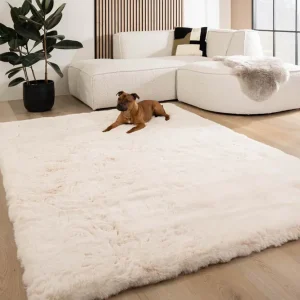 Fluffy vloerkleed – Comfy Deluxe crème Black Friday-46% Nu Kopen
