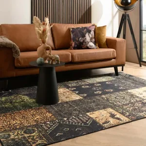 Shop Nu Patchwork vloerkleed – Fade No.1 olijfgroen Black Friday-40%