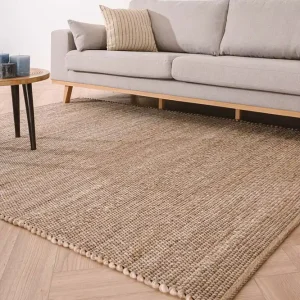 Gratis Verzending Wollen vloerkleed Lett – beige    Black Friday-42%