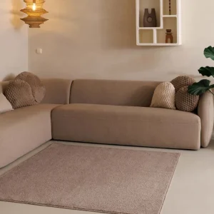 Vierkant vloerkleed Fine – beige -39% Gecertificeerd