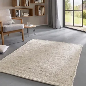 Wollen vloerkleed – Bokn crème/beige Black Friday-33% Nieuwe Collectie