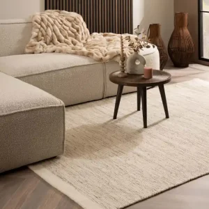 Wollen vloerkleed – Ulstein wit/grijs    Black Friday-40% Geld-Terug-Garantie