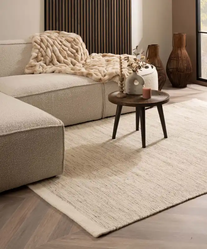 Wollen vloerkleed – Ulstein wit/grijs Black Friday-40% Geld-Terug-Garantie