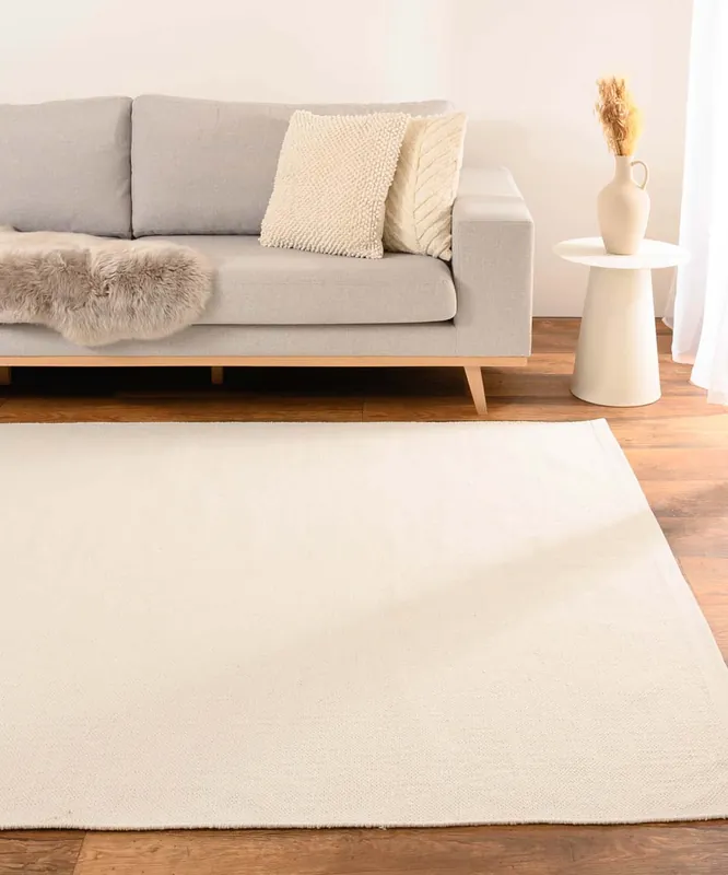 Katoen vloerkleed – Svelvik wit Black Friday-45% Meest Verkocht