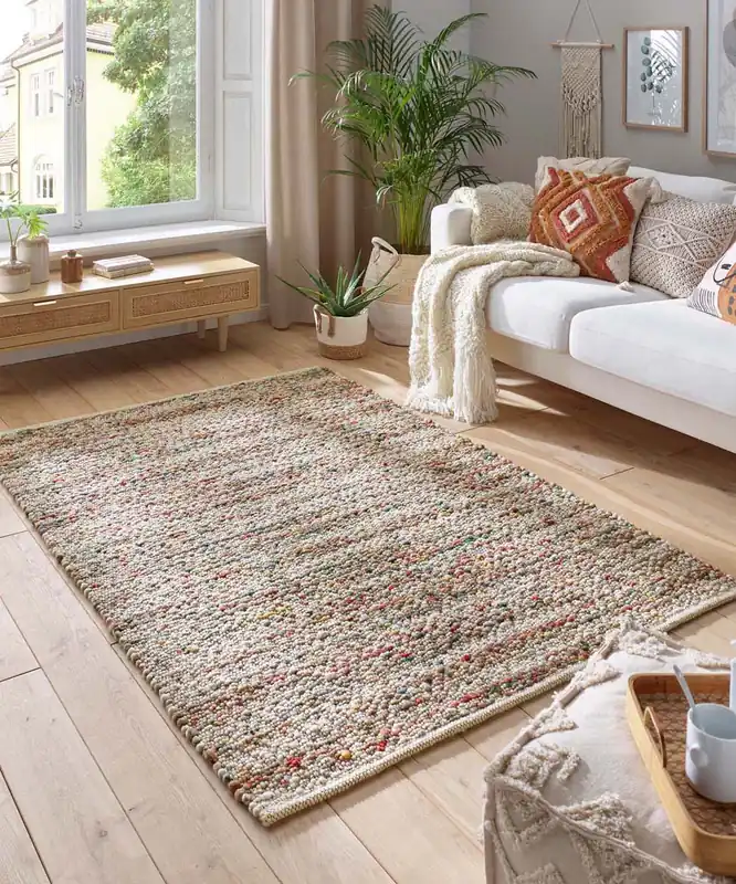 Gratis Verzending Wollen vloerkleed – Ursule multi Black Friday-30%