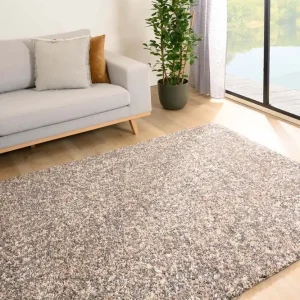 Koopje Hoogpolig vloerkleed gemêleerd- Blend beige/grijs Black Friday-40%