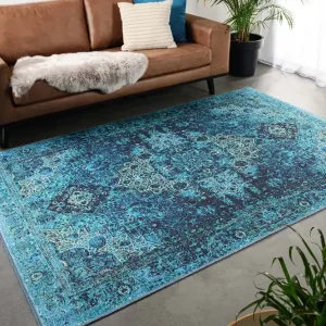 Vintage vloerkleed – Fade No.2 blauw Black Friday-40% Meest Verkocht