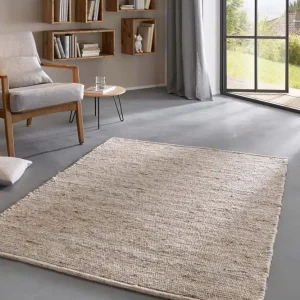 Professioneel Wollen vloerkleed – Bokn beige Black Friday-33%