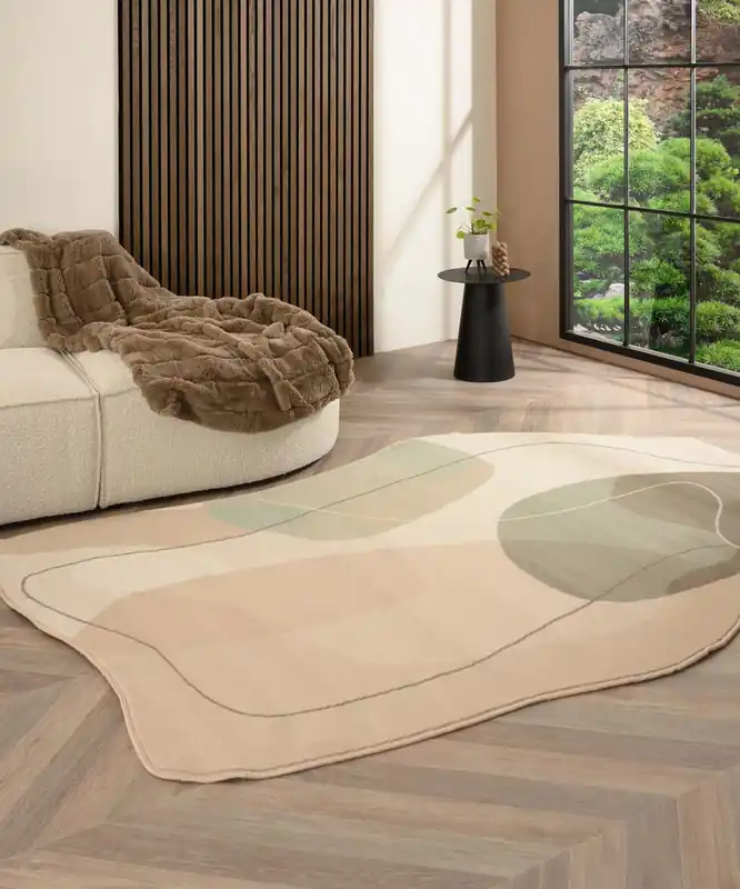 Wereldwijde Verzending Organisch vloerkleed – Ease Stone zachtgroen Black Friday-40%