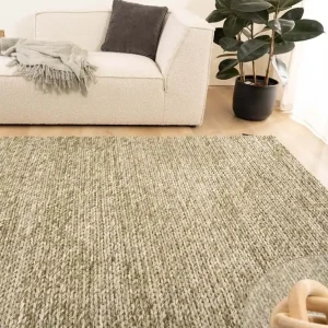 Nieuwe Collectie Wollen vloerkleed – Hyssing olijfgroen Black Friday-36%