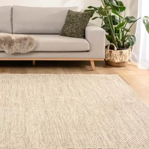 Nu Kopen Wollen vloerkleed – Odda wit/taupe Black Friday-38%