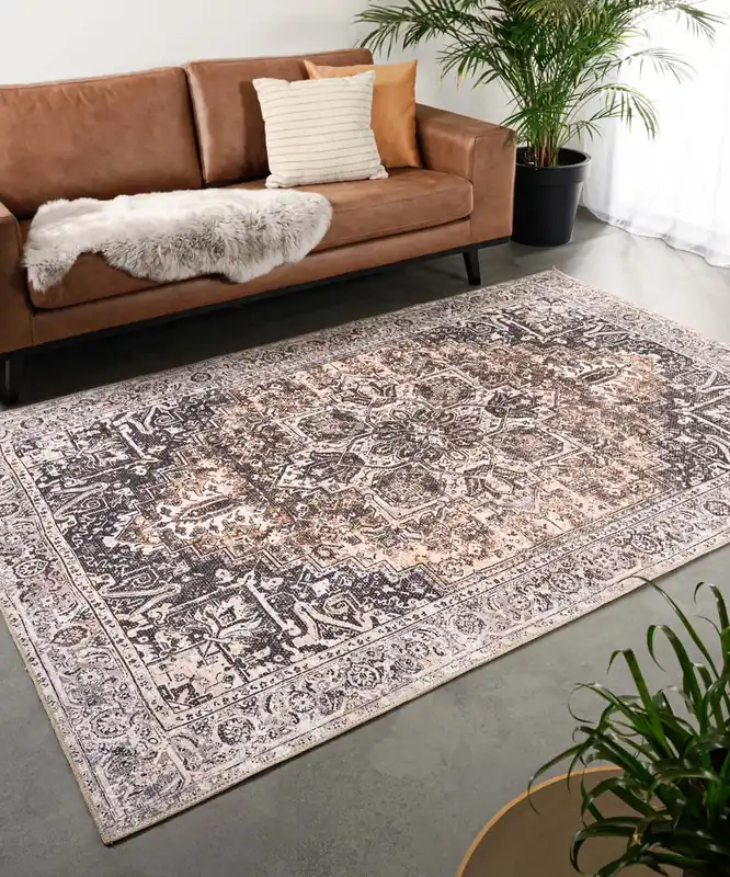 Budget Vintage vloerkleed – Fade No.3 beige Black Friday-40%